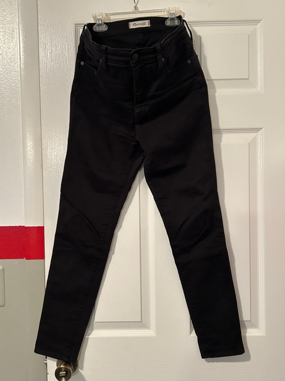 Madewell Jet Black High-Rise Skinny Jeans